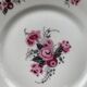 Set of 4 flat plates, in art deco porcelain