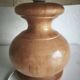 Herbarium lamp, turned wooden base, vintage bohemian
