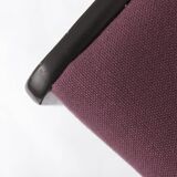 1 of 6 Vintage German Dining Chair, 1950s–1960s, Black Beechwood, Pastel