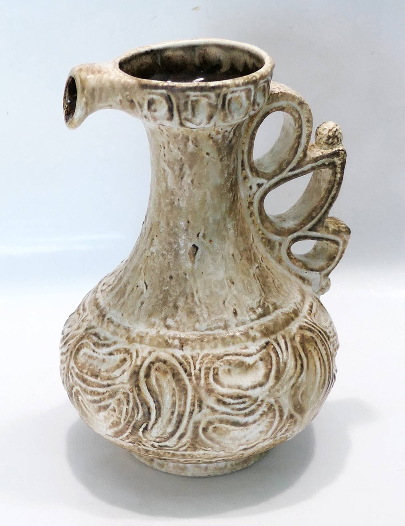 brutalist modernist vase pitcher 1960 Dumler & Breiden