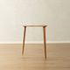 Elegant side table from the 1960s with triangular silhouette, teak wood