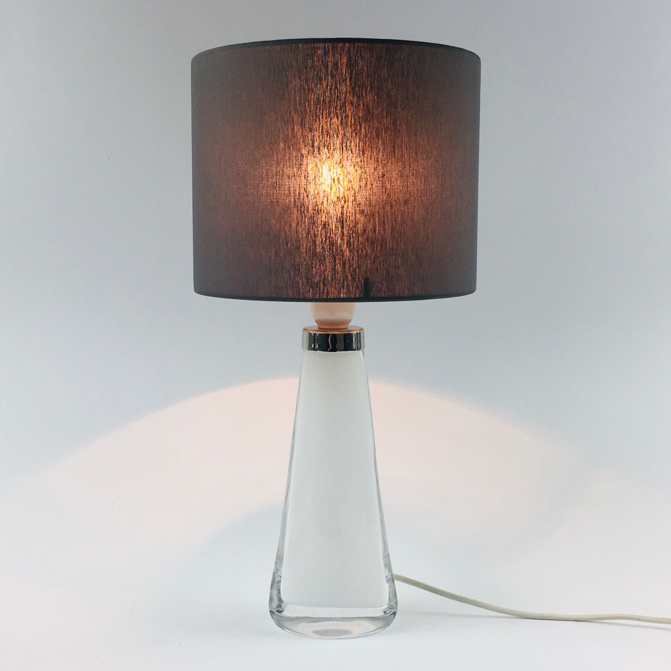 Lampe de table modèle RD 1566 par Carl Fagerlund pour Orrefors, Suède, années 1960
