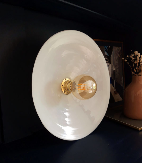 Opaline wall lamp