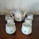 Vintage ceramic coffee set coffee maker with 6 cups