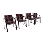 Set of 4 Thonet S 320 stackable chairs, 1980s