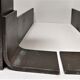 Paire de chenets modernistes acier design années 70/80