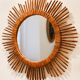 Rattan sun mirror
