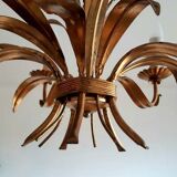 Hollywood Regency style ear of wheat chandelier, circa 1960