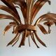 Hollywood Regency style ear of wheat chandelier, circa 1960