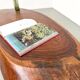 Organic Coffee Table "Slab" in Solid Exotic Wood