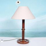 Vintage wooden table lamp from the 1960s.