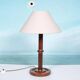 Lampe de table vintage en bois des années 60
