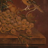 Still life on paper signed and dated 1839