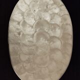 Set of 5 placemats and 12 coasters shell Capiz