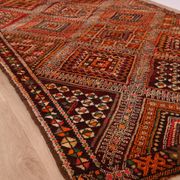 Burgundy Vintage Moroccan Rug 168 x 297 cm, Berber Wool Rug, Handmade Rug