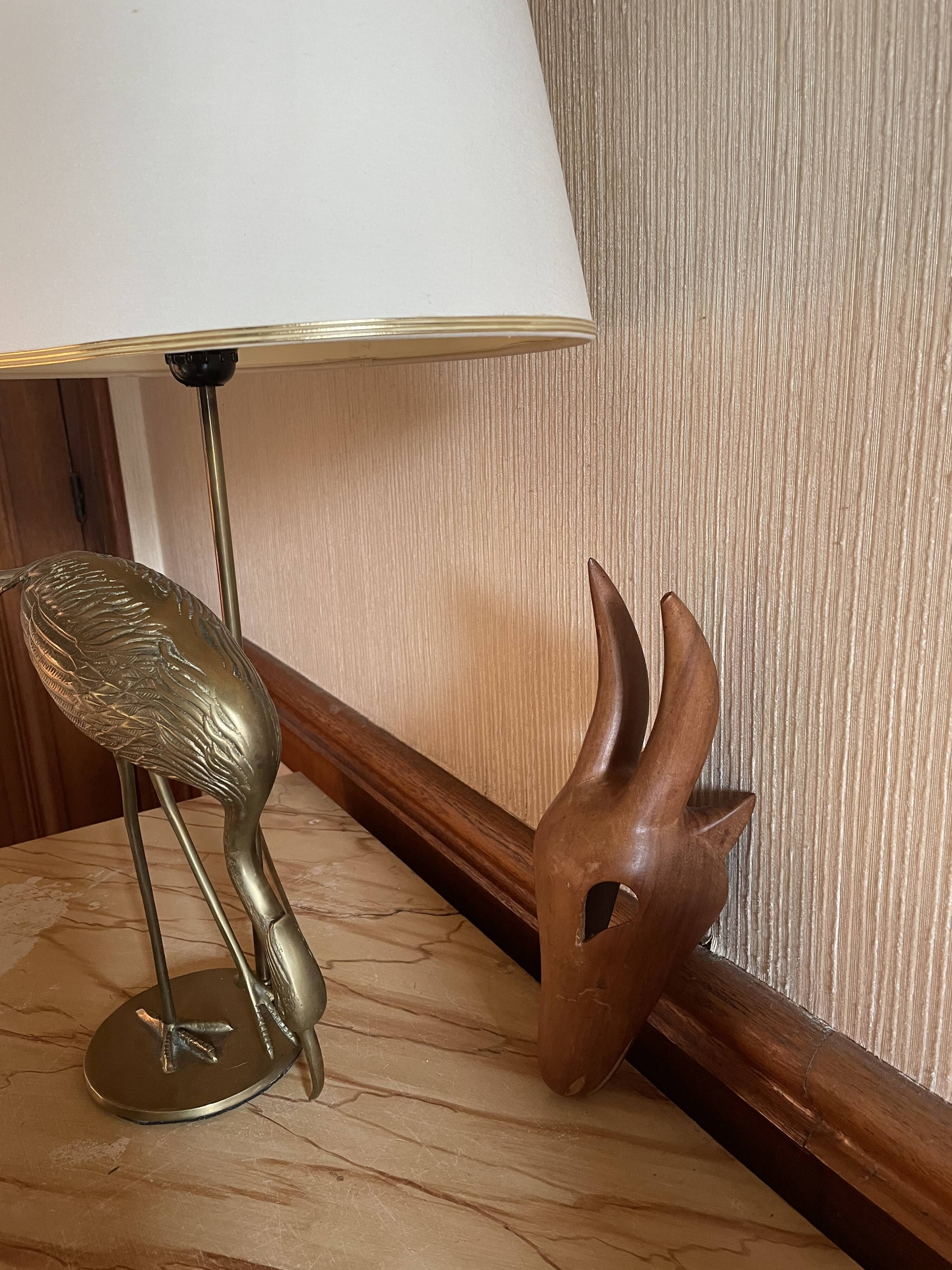 Wooden goat trophy