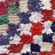 Tapis Marocain Boucherouite coloré - 74 x 185 cm