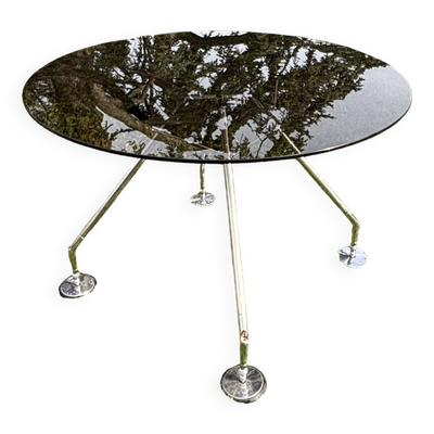Table ronde verre Sir Norman Foster Nomos 1987