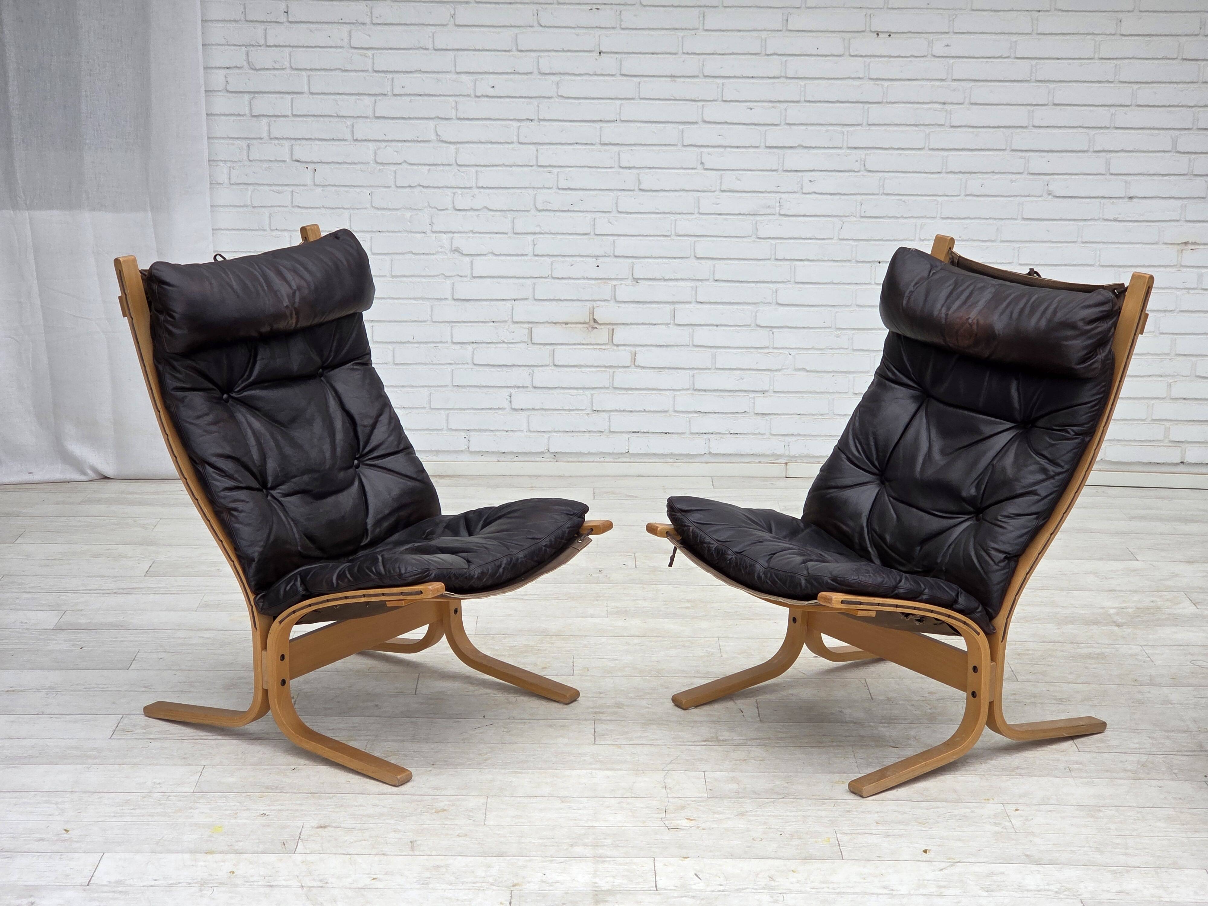 1970s, Norwegian design by Ingmar Relling, lounge chair model "Siesta".