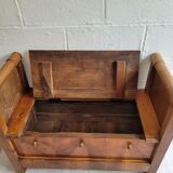 Banc coffre ancien en  bois