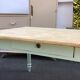 Dining table with painted legs