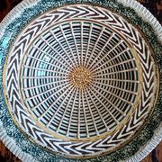 Earthenware fruit bowl - signed and numbered under the base