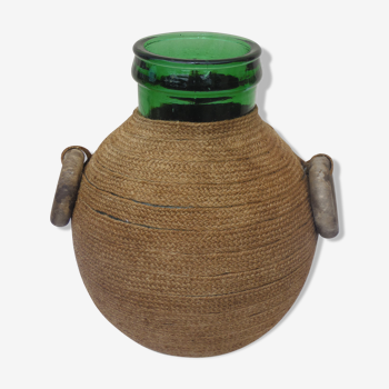 Canister in a jute dress