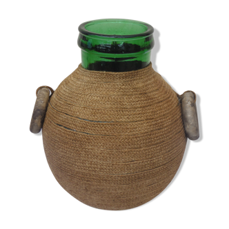 Canister in a jute dress