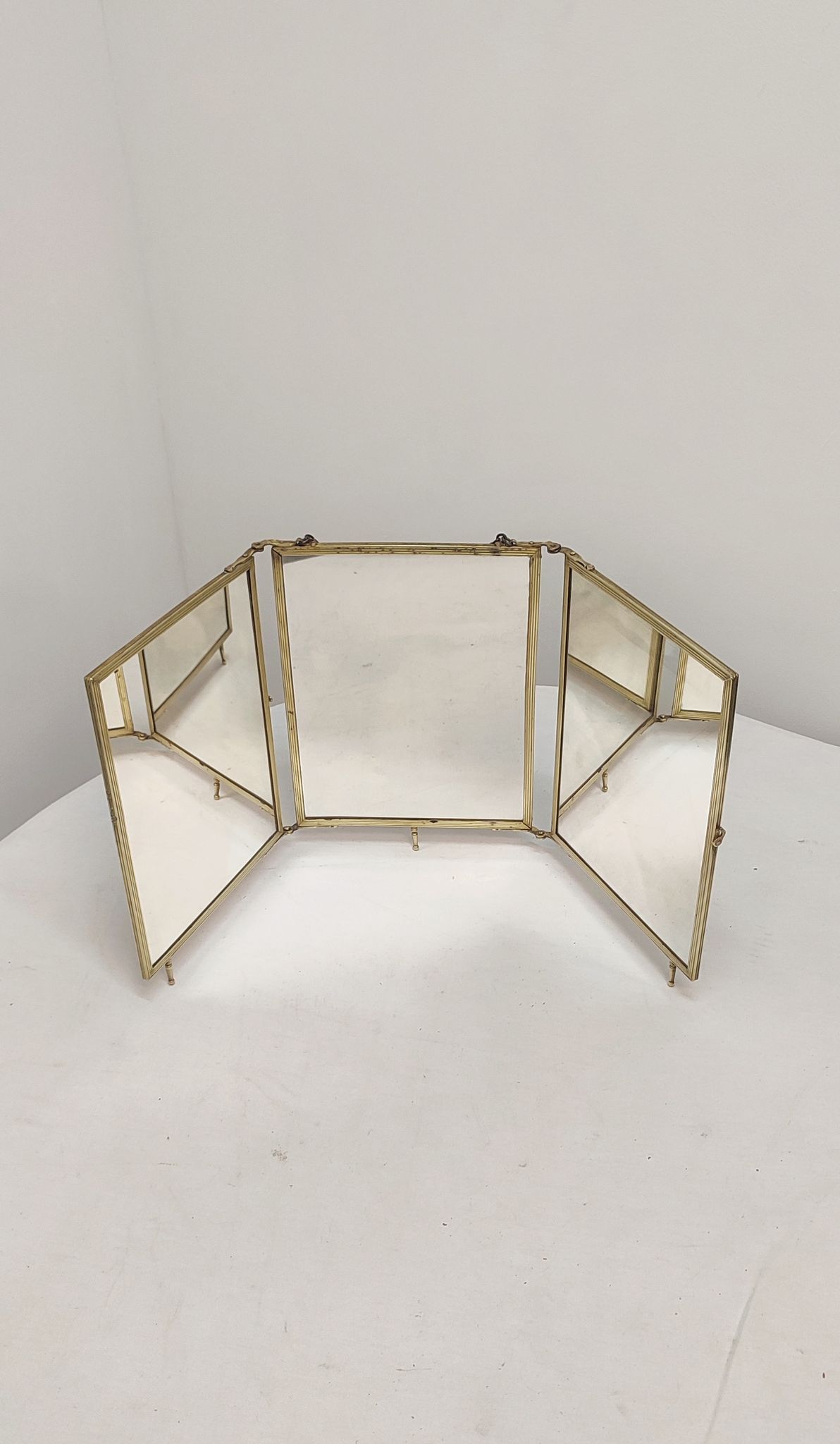 Folding mirror triptych. France 1920s 68x30cm