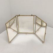 Folding mirror triptych. France 1920s 68x30cm