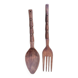 Ensemble de Couverts en Bois Artisanaux - Made in Philippines