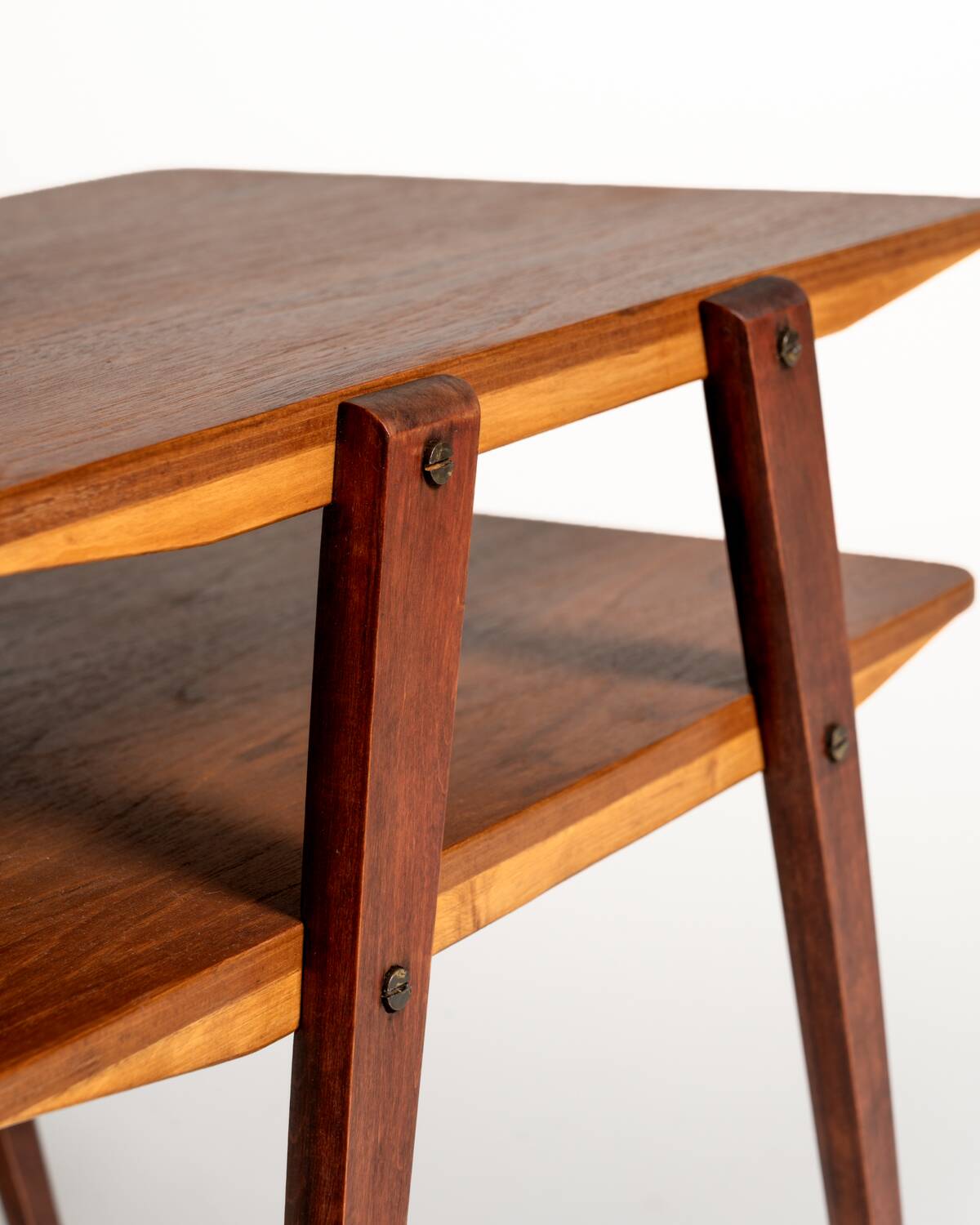 Swedish teak and mahogany side table, 1950s