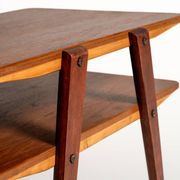 Swedish teak and mahogany side table, 1950s