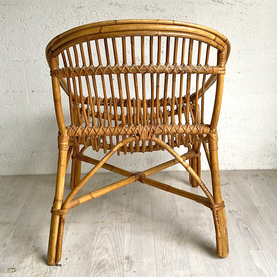 60's vintage rattan chair