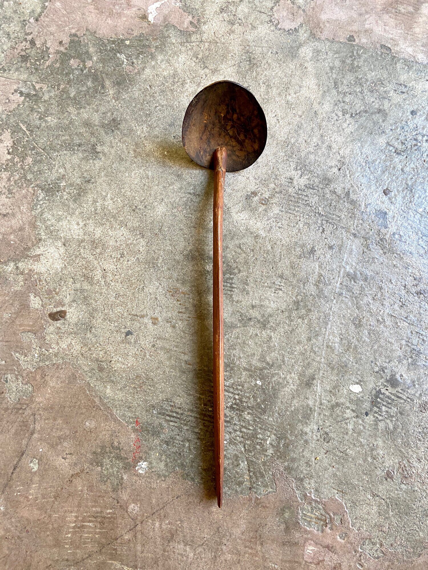 Wooden and coconut ladle
