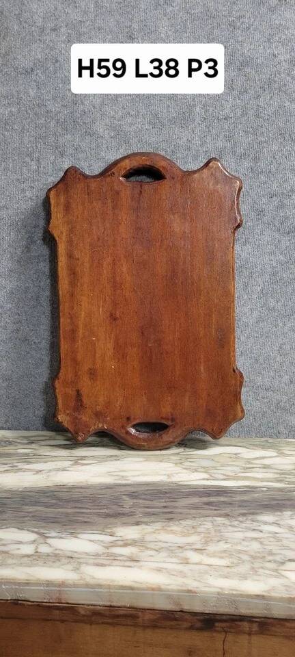 Asie Vers 1900 : plateau aux dragons en bois exotique