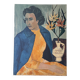 Female portrait – Modernist painting from the 1950s – School of Paris – Jean Be
