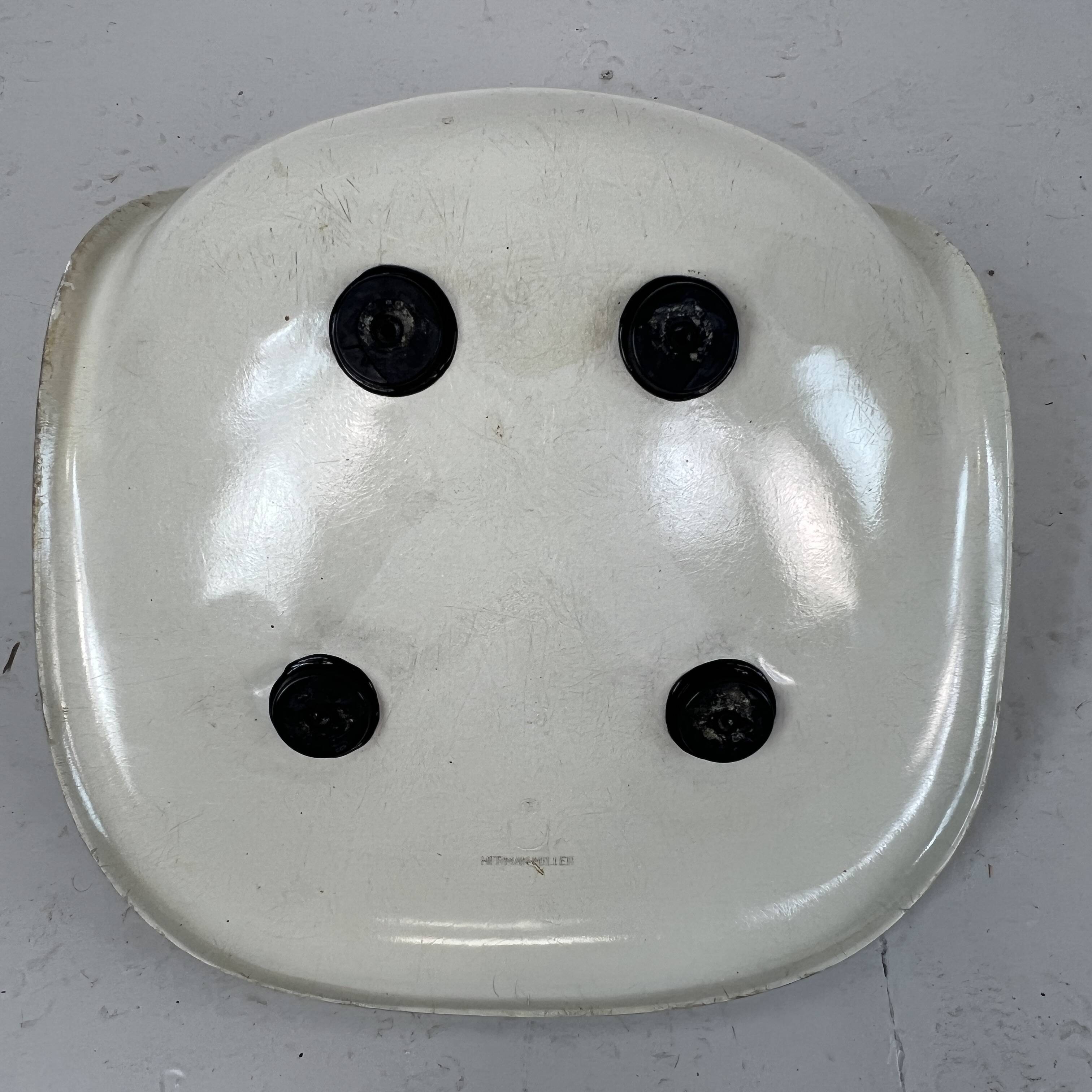 Eames Herman Miller DSW side chairs in monochrome - black / grey / greige / parchment