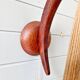 Scandinavian teak and sisal rope wall light, Temde, 1950-60