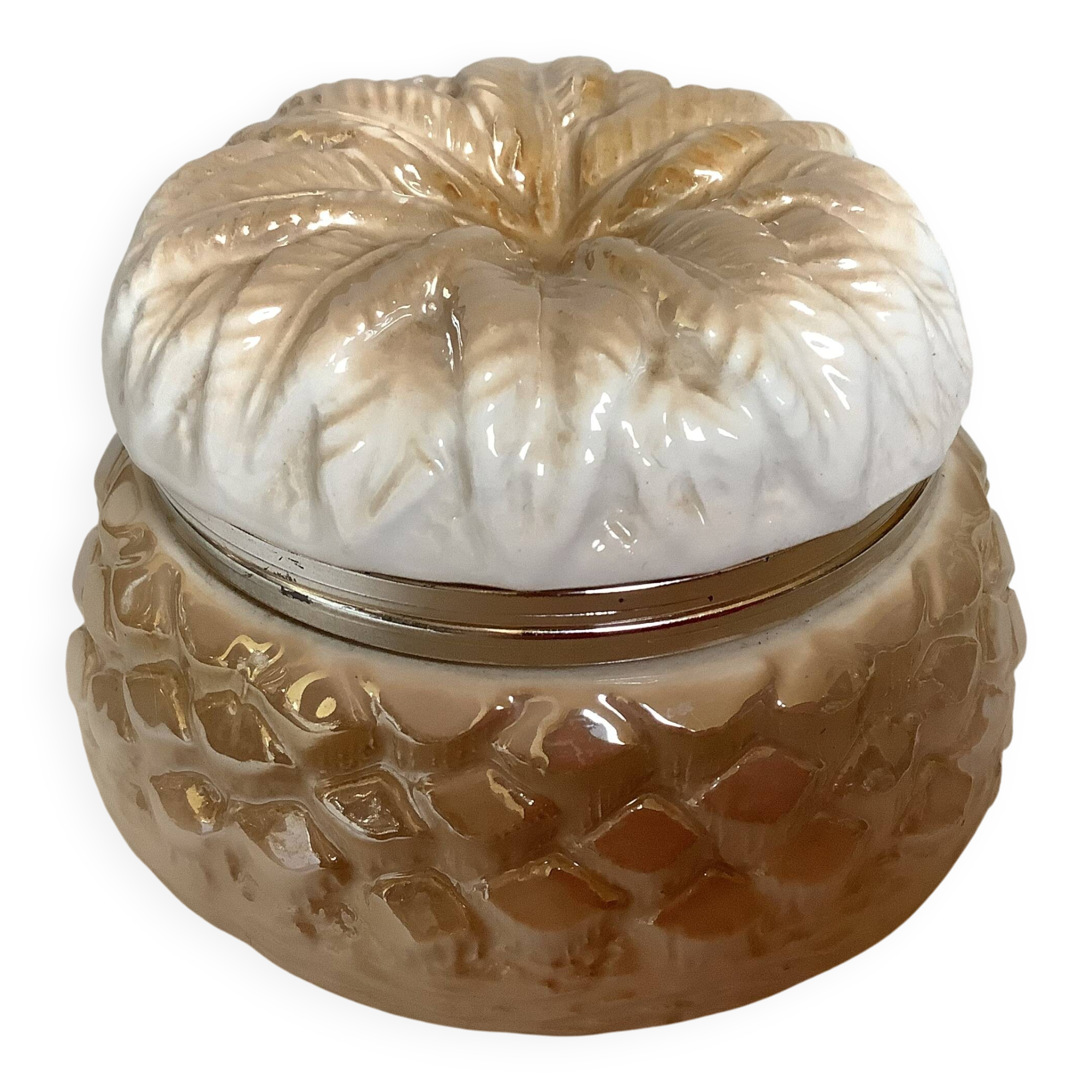 Pineapple iridescent ring holder box Italy