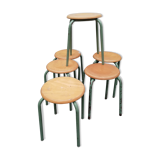 6 industrial stools