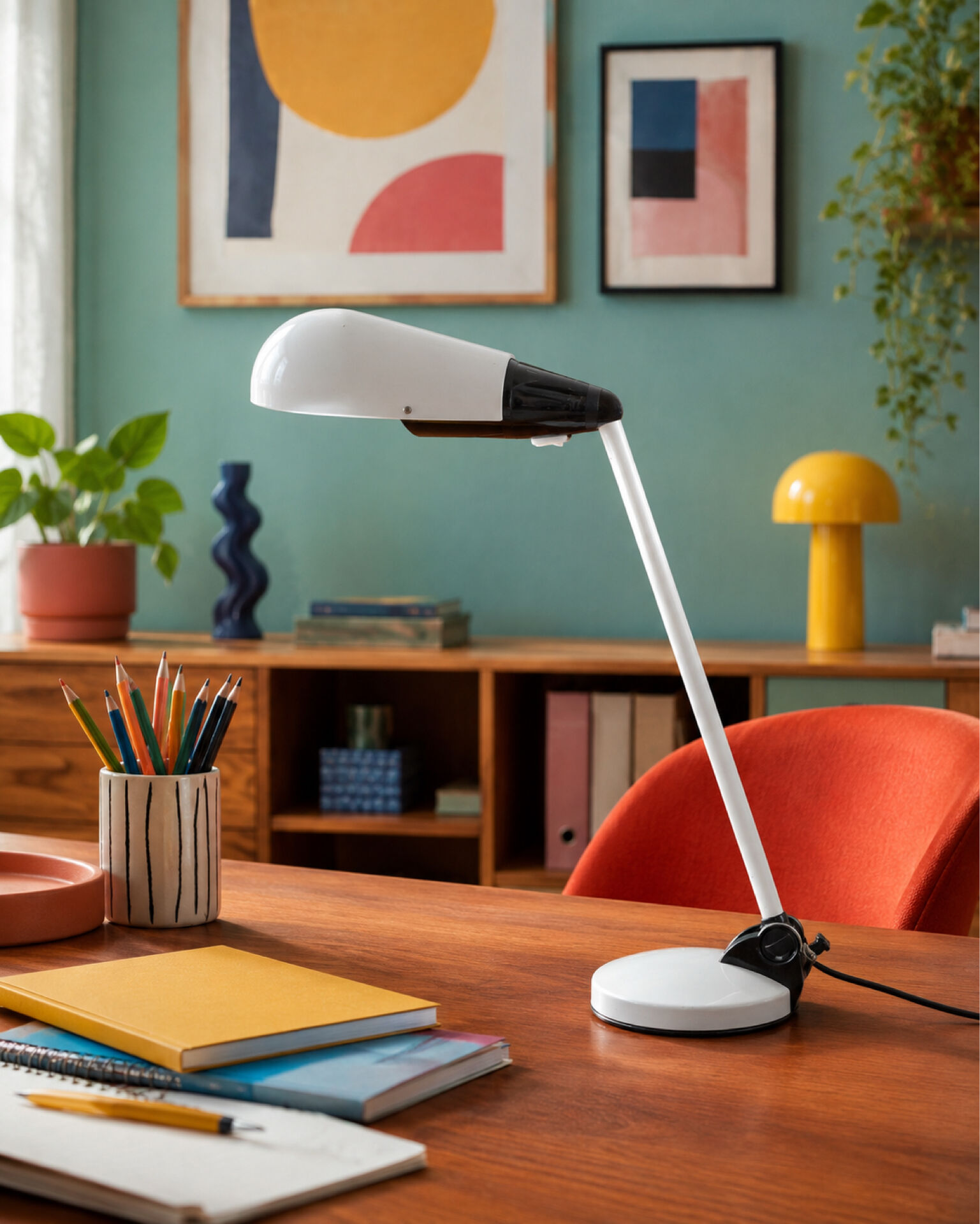 Vintage desk lamp Marina Malabotti Italy 1970