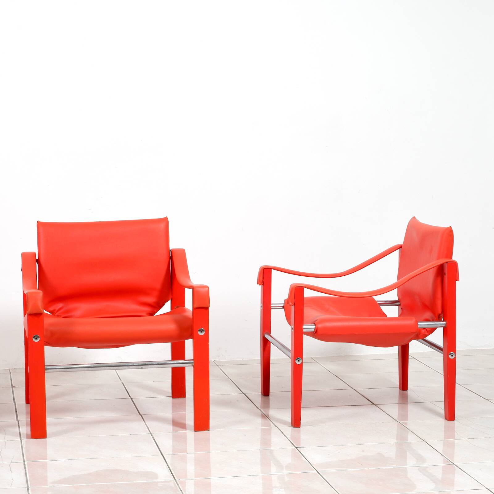 Safari lounge chairs by Maurice Burke for Arkana