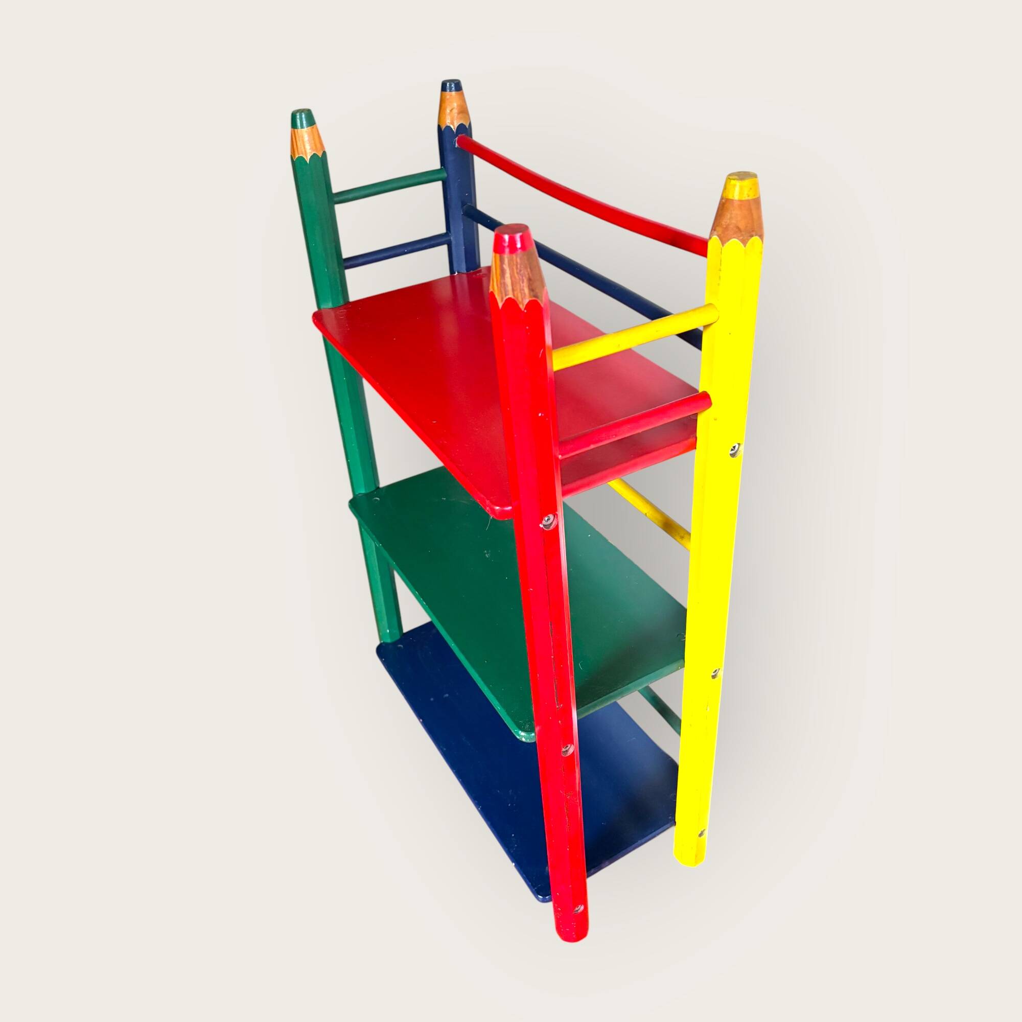 Étagère post-moderne « Clairefontaine » par Pierre Sala, France 1980