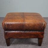 Sheep leather armchair + ottoman