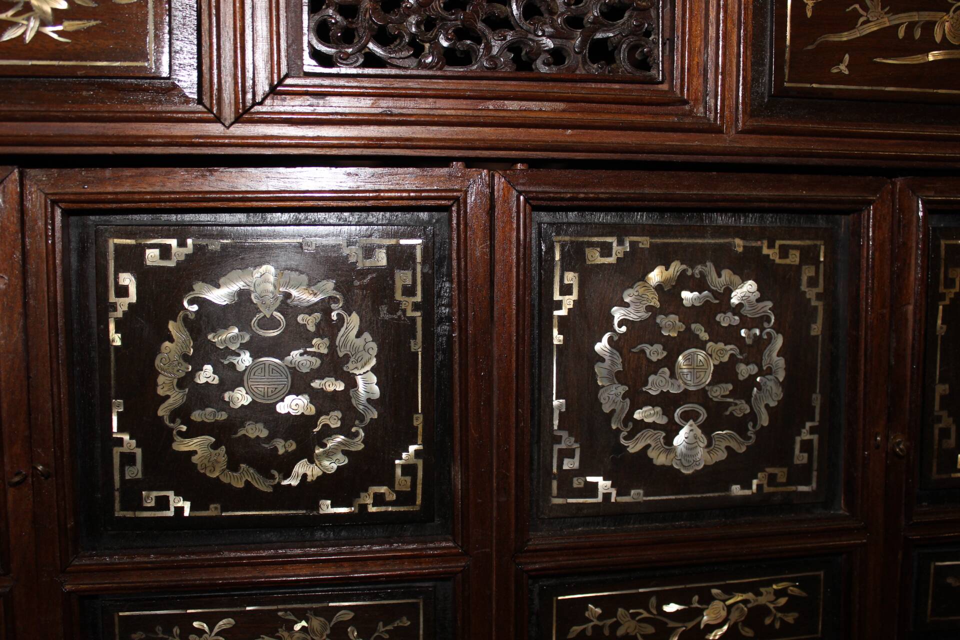 Indochinese Cabinet with Mother-of-Pearl Inlay, late 19th century