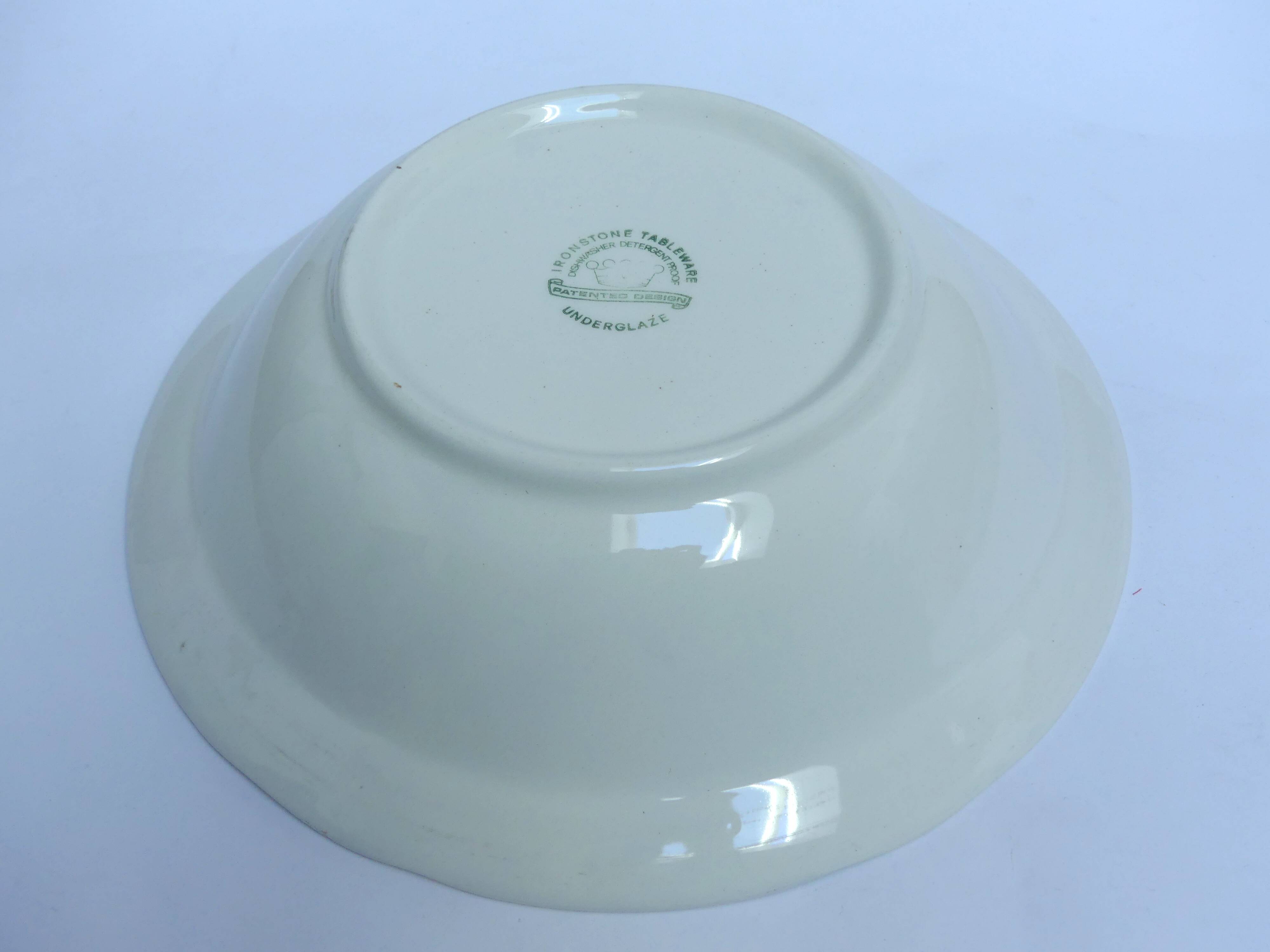 Ironstone tableware earthenware salad bowl