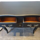 Stamped black Louis XV chest of drawers
