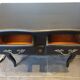 Stamped black Louis XV chest of drawers