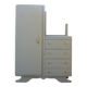 Asymmetrical art deco wardrobe